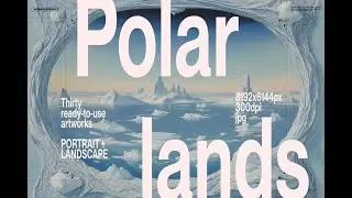 Polar Landscapes Collection Stock Graphics Download