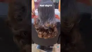 Perfect day for hair grooming&hellip;hair deep dye and haircuts 🦋#hairstyle #haircut #shorts #theweekend