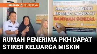 Petugas Dinsos Pali, Beri Stiker Keluarga Miskin Penerima Bantuan Sosial | Liputan 6 Palembang