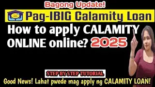 Paano mag apply ng Pag-ibig Calamity Loan online?How to apply Pag-ibig Calamity Loan online 2025?
