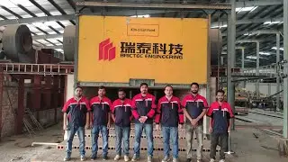 Tunnel Kiln for red bricks buring with coal burner#brick