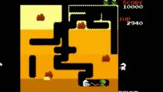 Dig Dug (NES 8-Bit) - Gameplay