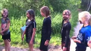 blote voetenpad feestje van Maaike
