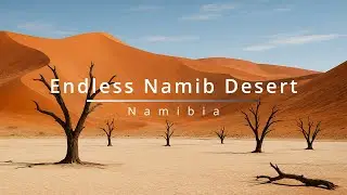 Endless Namib Desert | Red Sand Dunes | African Landscapes & Drone Views