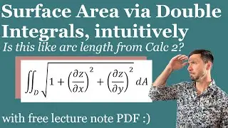 How to Find Surface Area with Double Integrals - Calc 3 / Multivariable Calculus Lesson & Examples