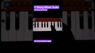 F Sharp Minor Scale On Harmonium App #harmonium #shortsyoutube #tutorials