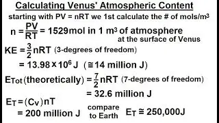 Astronomy - Ch. 11: Venus (16 of 61) Atmospheric Energy Content Calculated (Part 1 of 3)