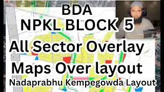 NPKL Block 5, сектор A–P с наложением макета. Пошаговое руководство по макету Надапрабху Кемпегов...