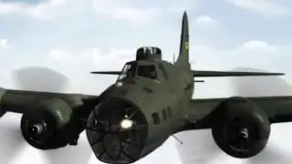 B-17 Old 666 And A6M2 Zero Animaci&oacute;n 