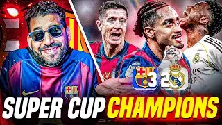 FOUR IN A ROW 😤 Bar&ccedil;a HUMBLE Real Madrid Again | Supercopa Final Reaction