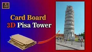 Cardboard 3D Pisa Tower | DIY Mini Pisa  Model Using Cardboard | Canada Craft