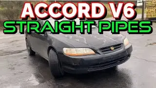 2000 Honda Accord V6 EXHAUST w/ STRAIGHT PIPES!