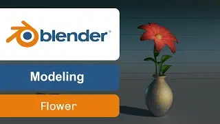 [Blender 4.1] blender tutorial Modeling / Flower