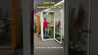 Small Soundproof Office Pod #officepod #soundproofbooth #phonebooth  #acousticbooth #meetingbooth