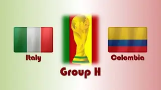 Italy vs Colombia | Group H | 4th World Cup Portugal & Spain | PES6