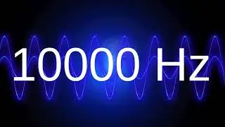 10000 Hz clean pure sine wave TEST TONE 10 khz frequency