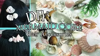 DIY Mermaid Core Hair Clips🧜‍♀️| Easy Seashell Hair Accessories🐚🌊