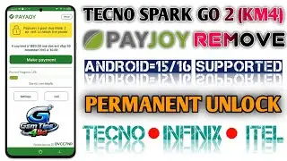 Tecno Spark Go 2 (KM4) Payjoy Remove Permanent Android 15/16 All Model Supported Payjoy Unlock 2026