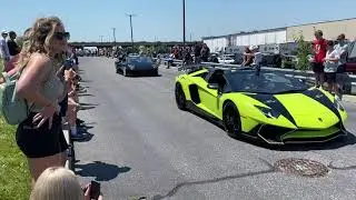 Cars Leaving CF Charities Supercar Show 2021