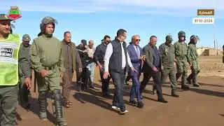 مولاي ابراهيم شريف رئيس جماعة السمارة يقف على أولى الخطوات العملية لتحقيق حلم السمارة بدون صفيح.