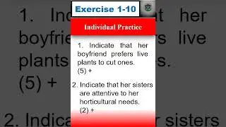Exercise 1-10  Individual Practice Part 1  #english #practice #americanaccenttraining