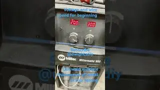 Welder settings #welding #mig #steel #weld