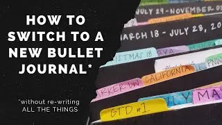 Switching to New Bullet Journal in Travelers Notebook - VDS Nomad