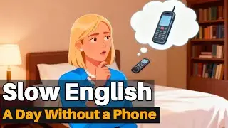 A Day Without a Phone &ndash; Easy English Listening Practice | Slow English Podcast