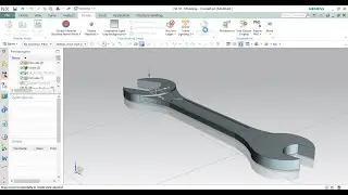 How to design spanner in NX Unigraphics. #NX #SIEMENS #CAD #SPANNER_DESIGN