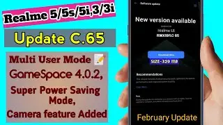 Realme 5/5i/5s C.65 February Update | C.65 7+ features 🚀 | #realme5_C_65update