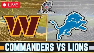 Washington Commanders vs Detroit Lions Live Streaming Watch Party | NFL Playoffs 2025  🏈