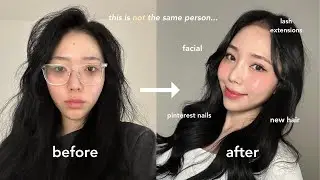 $1000 extreme glow up transformation in nyc (lashes, facial, scalp treatment, nails, etc.)