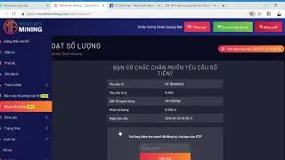 Hướng dẫn chuyển tiền từ MoniFinex sang moniFinex minning để đầu tư