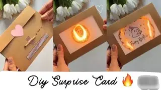 DIY MAGICAL Fire 🔥 Card  // New Year Card ldea #trending #shorts #viralvideo Happy New Year 2025.