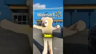 Розыгрыш с поддельным плюшевым мишкой в ​​Walmart 😂