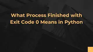 What Process Finished with Exit Code 0 Means in Python