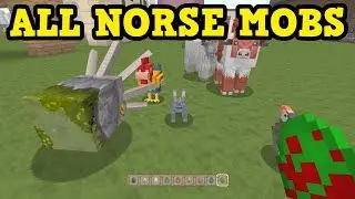 Minecraft Xbox 360 / PS3 - All NORSE MYTHOLOGY Mobs & Paintings