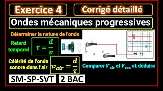 Ex4: Ondes mécaniques progressives (propagation d'une onde sonore dans l'air) || 2BAC BIOF