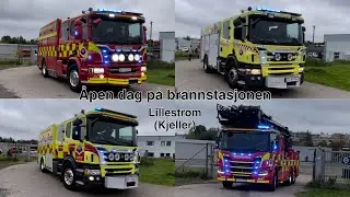 Åpen Dag på brannstasjon i Lillestrøm (Helikopter demo, lights and sirens demo)