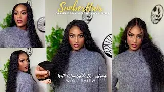 The Best Glueless Water Wave Wig Can Do Multiple Hairstyles*Upgraded With Drawstring* || SUNBER HAIR