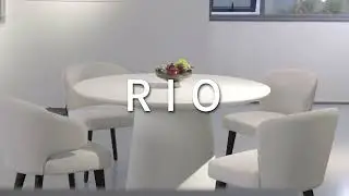 [ELEMENTI HOME] RIO DINING TABLE ROUND MEDIUM FDG02 CW