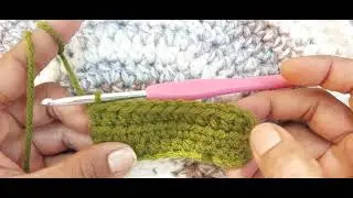 T-3 Half double crochet sticth|| #crochet #crochetlover #crocheting 