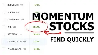 How to Find Momentum Stocks for Swing Trading, with ScanX Screener
