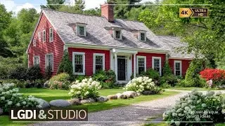 Colonial Charm Meets Summer Bliss: A Pottery Barn Inspired Classic American Farmhouse Tour