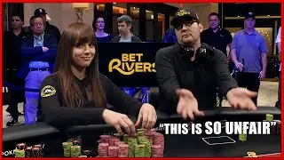Kelly Winterhalter Makes Phil Hellmuth LOSE IT in 4 straight hands!