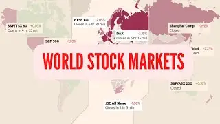 How to see the world stock market on the map | Global Stock Markets