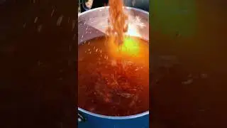 Lakeside Ladle: Outdoor Soup Cooking by the Lakeview 🌲🍲| #asmr #waterfallnaturesounds #food