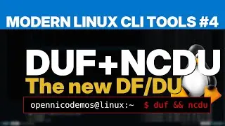 Modern Linux CLI Tools #4: DUF+NCDU, the new DF/DU