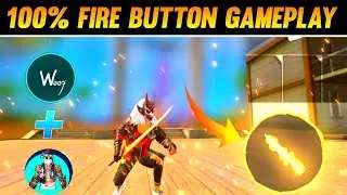 100% Fire Button Gameplay | Free Fire New Fire Button Setting | Free Fire Montage Video