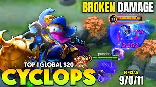 BROKEN DAMAGE !! CYCLOPS BEST BUILD BY TOP GLOBAL CYCLOPS GAMEPLAY ~ MLBB